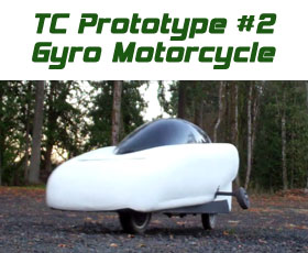 TC prototype #2 Gyro motorcycle with KERS Technology